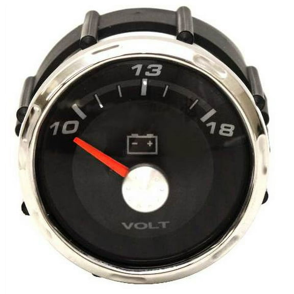 Faria Boat Volt Gauge VBC615A | 2 Inch Silver / Black