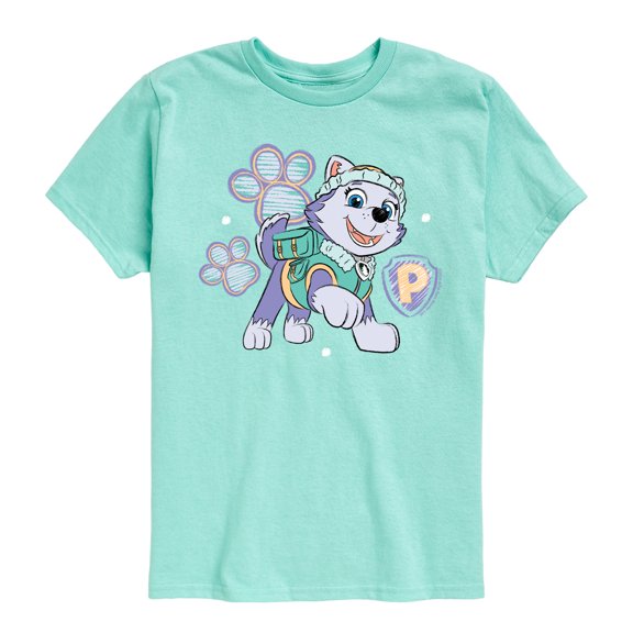 Paw Patrol - Everest Sketch - Toddler & Youth Short Sleeve Graphic T-Shirt