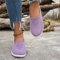 thumbnail image 5 of oqasdz Women Casual Shoes Plus Size Slip On Close Toe Mesh Breathable Flat Bottom Walking Shoes Solid Color Comfort Trendy Versatile Summer Outdoor, 5 of 7