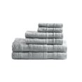 thumbnail image 2 of 6 Piece Quick Dry Bath Towel Set, Super Soft Cotton Lightweight Towel Set , 2 Bath Towels, 2 Hand Towels and2 Wash Towels, Silver, 2 of 5