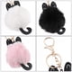 thumbnail image 5 of BRIGHTFUFU 3pcs precioso gato en forma de llavero bolsa colgante colgante llavero de bola peluda, 5 of 7