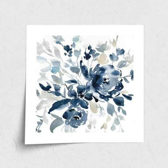 Fine Art Paper Print - Indigo Garden I
