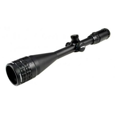 Sniper 6-24x50mm Rifle Scope w/ Front AO Adjustment, RGB Tri-Illumination Mil (Best Paintball Sniper Rifle)