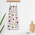 thumbnail image 6 of Naloa 1Pack Adjustable Bib Apron Waterdrop Resistant Cooking Kitchen Aprons for Women Men Chef, Tulips Flowers Print, 6 of 8
