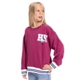 thumbnail image 2 of Hello Kitty Girls' Front Back Graphic Sweatshirt with Long Sleeves, Sizes 4-16, 2 of 7