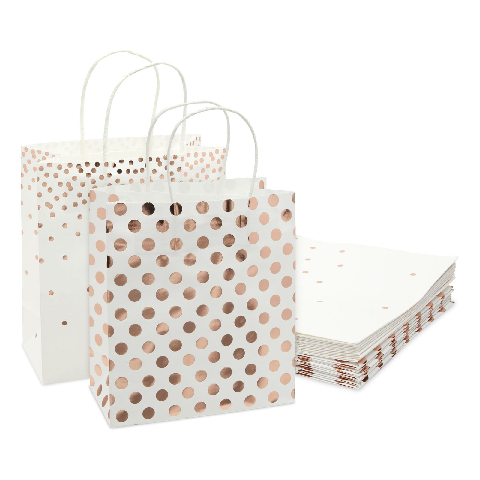 X5 Luxury Polka Dot Paper Party bithday /Carrier Gift Bags good quality 