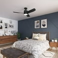 thumbnail image 6 of Hunter - Bolsa Indoor Ceiling Fan With Light, Remote, 52-inch, Matte Black, Casual-style, 6-speed DC Motor, 52967, for Living Rooms, Bedrooms, 6 of 16
