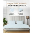 thumbnail image 5 of Good Sleep Bedding 1000 TC Egyptian Cotton Light Blue Standard/Queen Pillow Cases 4 Pc, 5 of 8
