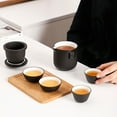 thumbnail image 6 of FOMIYES 1Set Elegant Black Ceramic Tea Pot and Cup Set for Home Office and Travel, 6 of 7