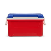 Igloo 48 QT Laguna Hard Sided Ice Chest Cooler, Red White & Blue