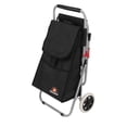thumbnail image 4 of Creative Mark The ArtComber Foldable Chair Cart, Black - Artist Trolley With Adult-Sized Seat, Portable Plein Air Rolling Chairs, Multi Use - Personal Shopping, Groceries, Painting, Travel, Beach, 4 of 6