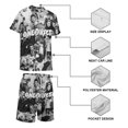 thumbnail image 4 of One Direction Boys Short Sleeve Mesh T-Shirt And Shorts Outfit Set Summer Clothes Set for Kids, 4 of 8