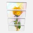 thumbnail image 3 of Design Art - Rose avec Peinture de Feuilles Vertes, 3 of 3