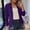 Purple, variant on Simua Women's 2024 Fall Long Sleeve Cardigan Coat Open Front Notch Collar Blazer Jackets with Pocket