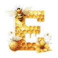 thumbnail image 1 of Precio reducido por tiempo limitado!Colgante acrílico de abeja con 26 letras, colgante decorativo de abeja con letras acrílicas para el hogar, 1 of 2