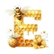 thumbnail image 1 of Buy 2 get 10% off Acrylic 26 Letters Bee Pendant Home Acrylic Letter Honeycomb Bee Decorative Pendant, 1 of 2