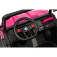 thumbnail image 6 of 24V Ride on Toys with Remote Control, 2 Seater Electric Powered Ride on Dump Truck , 4WD 6-Wheel UTV Car w/ Tipping Bucket Trailer, Shovel, Suspension, Bluetooth Music, Big Kids, Pink, 6 of 18