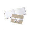 thumbnail image 2 of Linen Guest Book With White Bow, 2 of 3