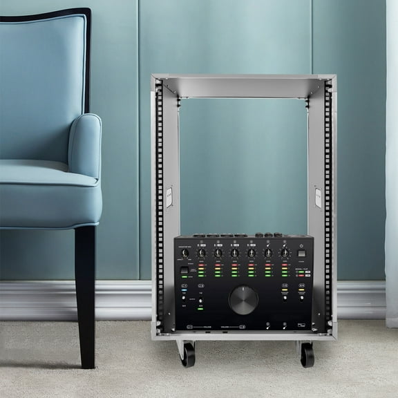 Audio Video, Telecom, Equipment Rack 16U Portable Rolling Network Rack & Caster