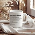 thumbnail image 2 of Personalized Difference Maker Mug, Mentor Appreciation Gift, Leader Gift, Gift for Teacher, Thank You Gift, Leaving Gift, 2 of 4