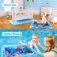 thumbnail image 5 of Colchoneta inflable Tummy Time Premium para bebés y niños pequeños, almohadilla rectangular para niños con bomba, centro de actividades de juego para bebés (pulpo), 5 of 5