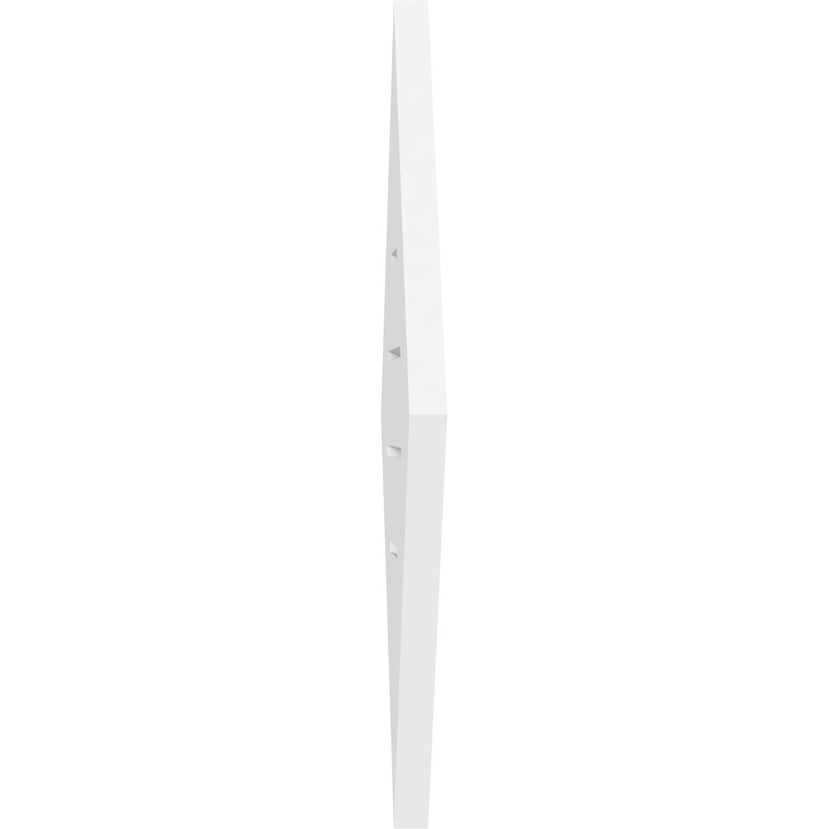 32"W x 32"H Diamond Surface Mount PVC Gable Vent: Functional, w/ 3-1/2"W x 1"P Standard Frame