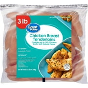 Great Value All Natural Chicken Breast Tenderloins, 3 lb (Frozen)