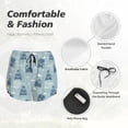 thumbnail image 6 of Lsque Cute Hippopotamus Printed Women's Running Shorts with Liner Pockets,Elastic Quick Dry Workout Athletic Gym Yoga Shorts,Womens High Waist Shorts-X-Large, 6 of 9