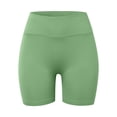 thumbnail image 4 of Pantalones cortos sin costuras para mujer con efecto lifting - Pantalones cortos de gimnasio y yoga de cintura alta, control de abdomen, nailon y spandex, tallas S-XL, 4 of 5
