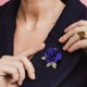 thumbnail image 5 of mfyjkho Broche de rosa para mujer, broche de ramillete para boda, broche de solapa para traje para eventos formales, 1 pieza, 5 of 7