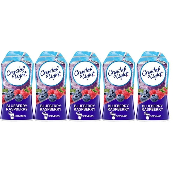 Crystal Light Liquid Enhancer 5 Pack 1.62 fl oz bottles (Blueberry Raspberry)