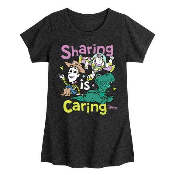 Toy Story 4 - Sharing Is Caring - Toddler & Youth Girls Short Sleeve Graphic T-Shirt