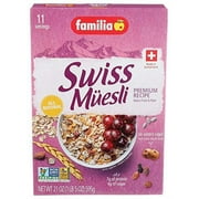 Familia Swiss Muesli Premium, No Sugar Added, 21 Ounce (Pack of 6)