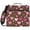 Pink and Brown Hearts Pattern, variant on Zipper Binder with Shoulder Strap 2 inch 3 Ring Waterproof File Folder Organizer Bag 500 Sheet Gingham Heart-shaped Pattern