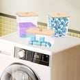 thumbnail image 4 of Set of 3 Large Airtight Laundry Containers for Organizing with Wooden Lids, Proof Detergent Organizer for Pods, Powder & Liquid, 4 of 6