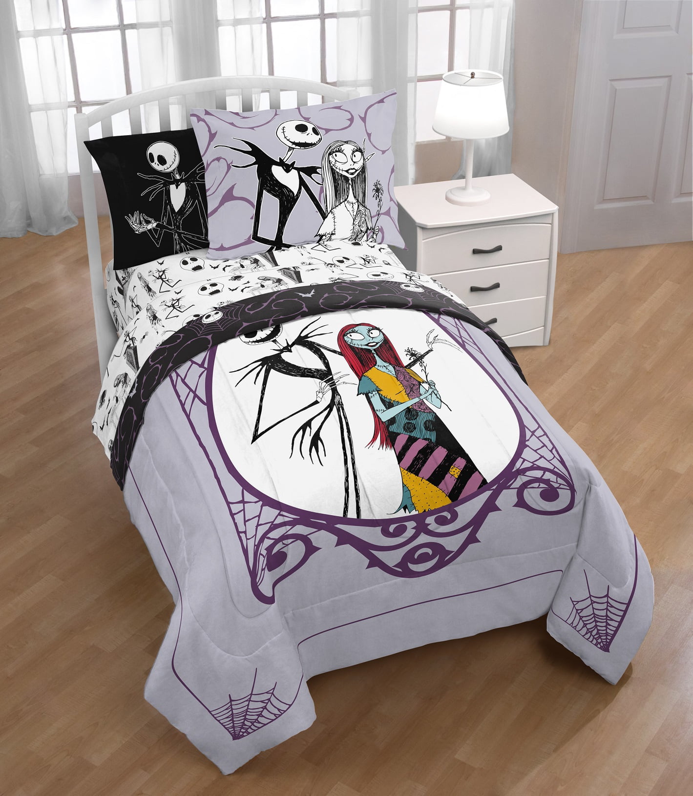 Nightmare Before Christmas Gothic Romance Full Bed Set - Walmart.com ...