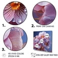 thumbnail image 3 of Designart "Magically Transparent Pink Pansies" Pansies Floater Framed Wall Art Living Room, 3 of 5
