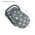 thumbnail image 7 of Car seat Covers for baby, Baby carseat Cover canopy, door open with flap cover, Thick Padded, perfect for winter, Grey cloud;, 7 of 7