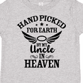 thumbnail image 4 of Inktastic Handpicked for Earth By My Uncle in Heaven with Angel Wings Boys or Girls Toddler T-Shirt, 4 of 5
