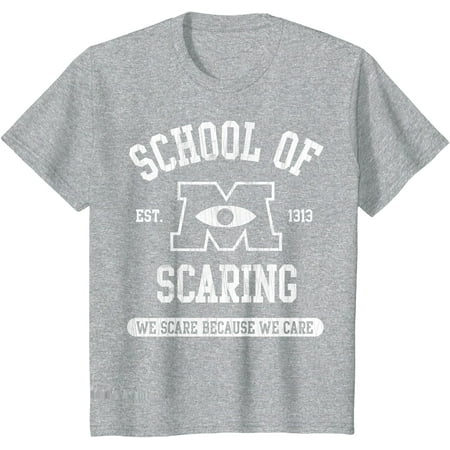 

Monsters University School of Scaring EST. 1313 Youth T-Shirt for Boy Girl Kids Toddler Sport Grey Color Size 4T