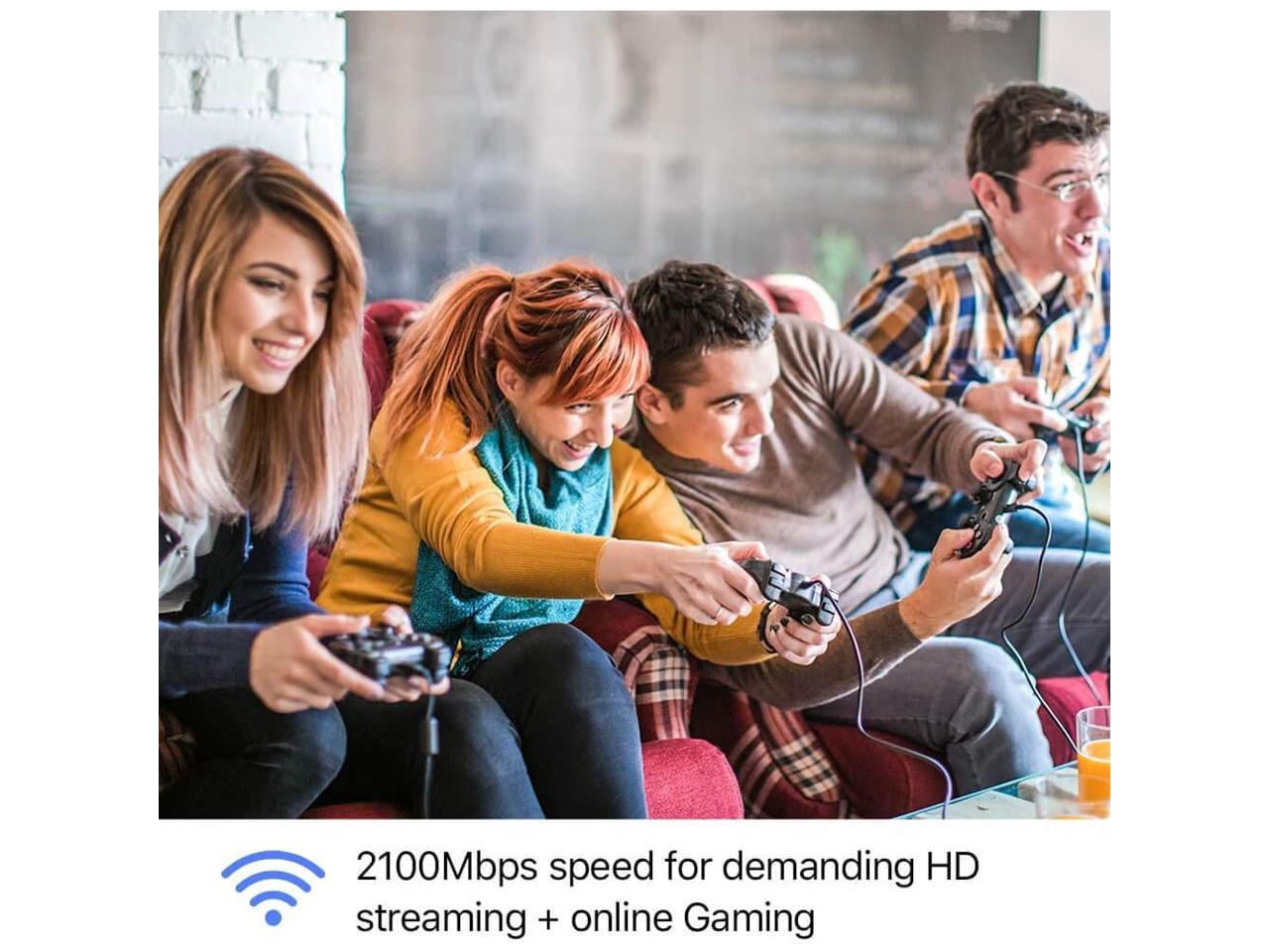 Tenda AC23: Dual-band Gigabit router (2033 Mbps), MU-MIMO 4X4, covers 1400 sq ft, Alexa compatible