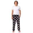 thumbnail image 2 of Disney Nightmare Before Christmas Jack Skellington AOP Design Adult Luxury Plush Lounge Sleep Pajama Pants, 2 of 7