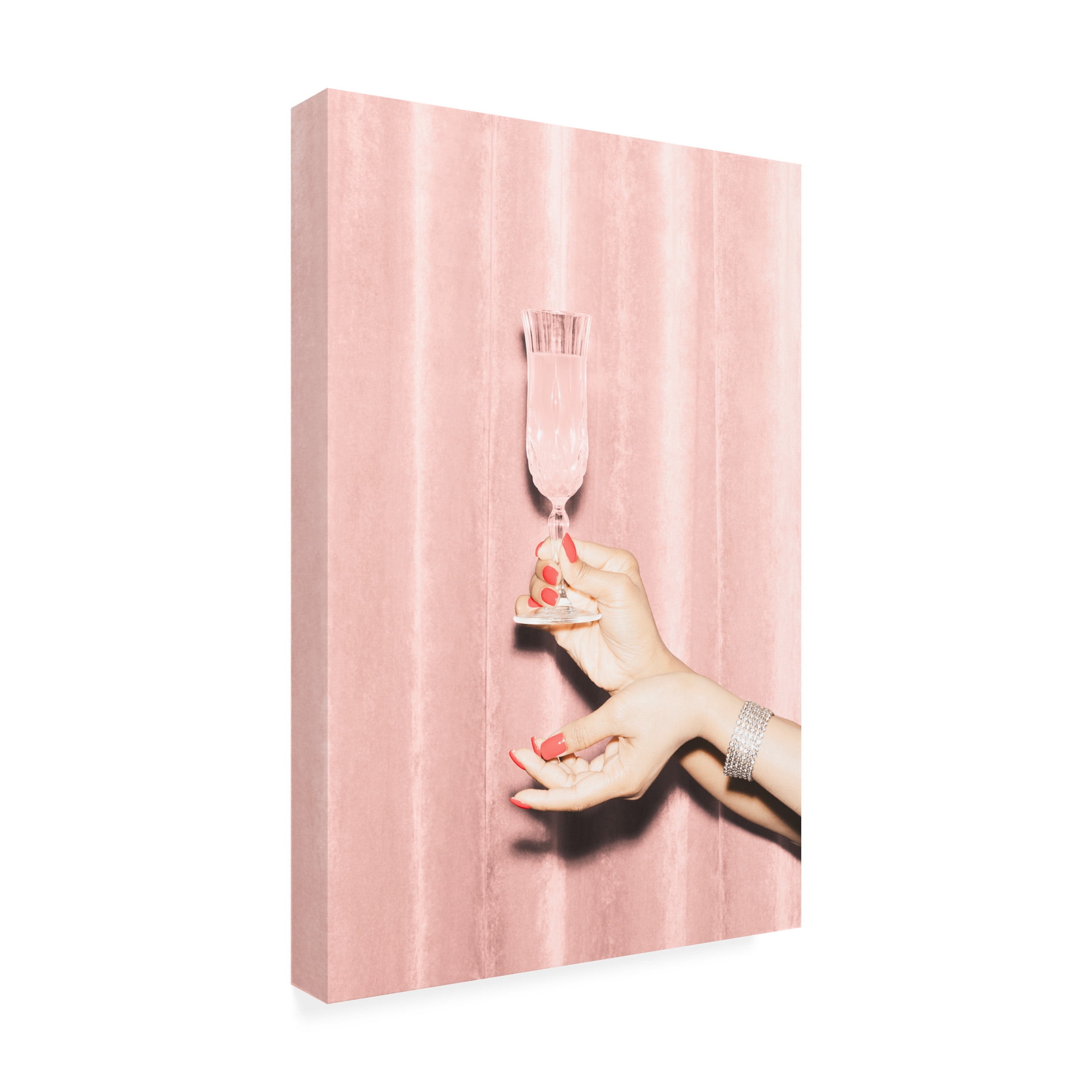 1x Studio III 'Heres To Pink 01' Canvas Art