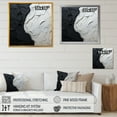 thumbnail image 4 of Designart "Monochrome Paint Minimalist Corner" Coastal Floater Framed Wall Art Prints, 4 of 5