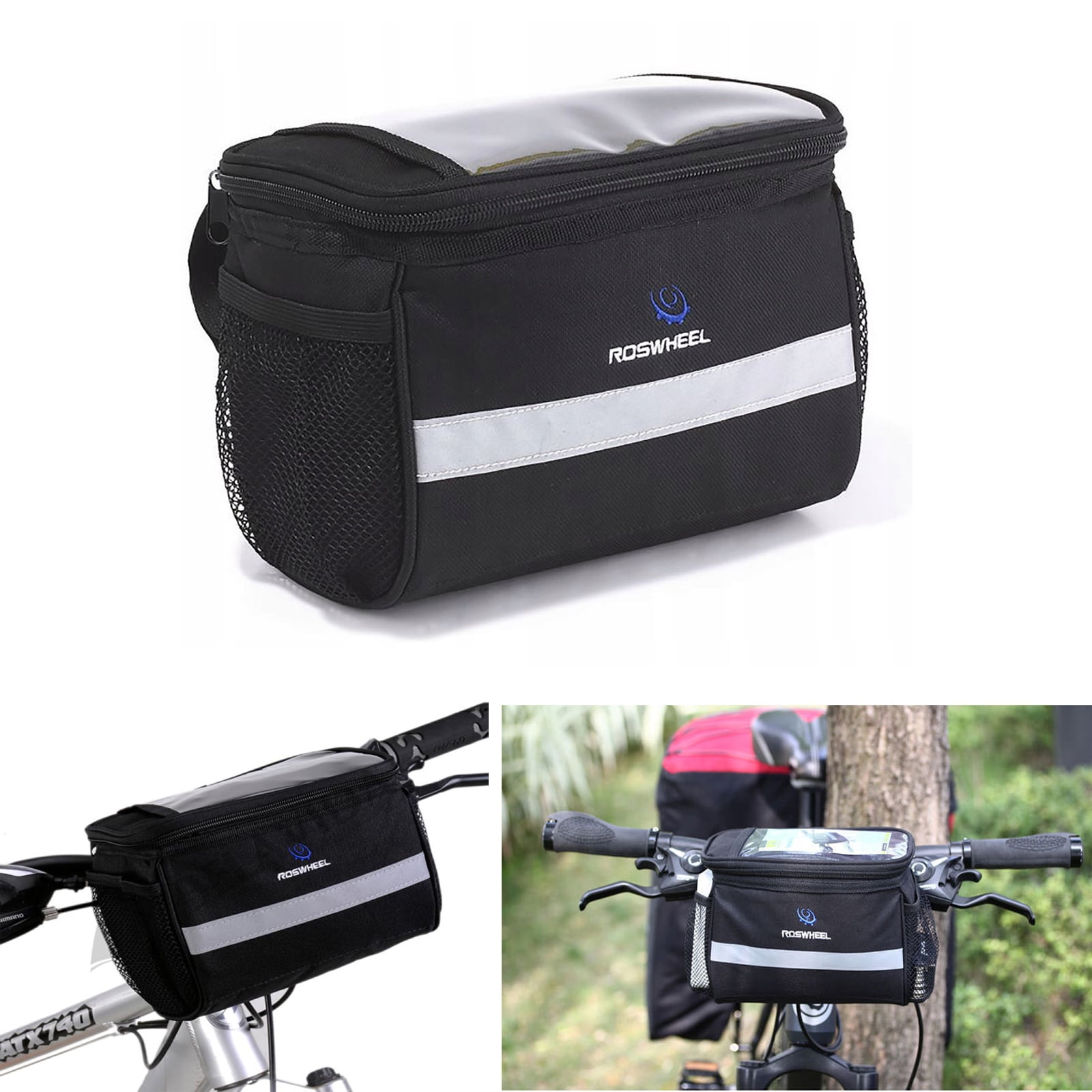 Bicycle Front Frame Bag Cycling Bike Tube Pouch Holder Saddle Panniers PET 