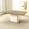 thumbnail image 2 of Dining Table Sets Rectangle extendable dining table for 6-10 people aged effect wood 160-200 cm,Modern Dining Tables, 2 of 11