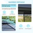 thumbnail image 6 of VEIKOUS 13' x 10' Outdoor Hardtop Gazebo w/Double Polycarbonate Roof & Metal Frame Pergola for Patio, Garden, 6 of 17