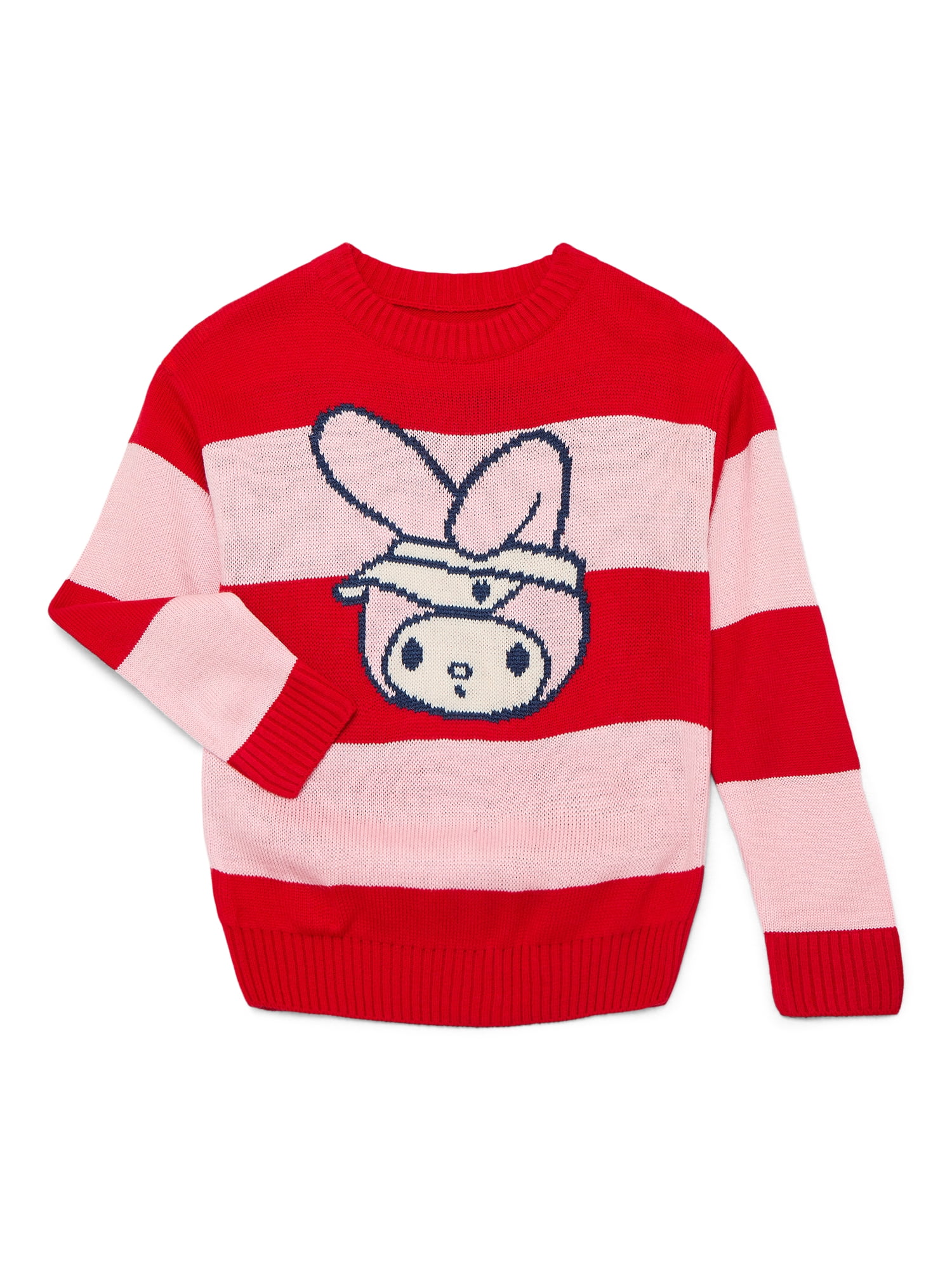 Wonder Nation Hello Kitty Girls Graphic Tunic Sweater with Long Sleeves, Sizes 4-18