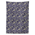 thumbnail image 3 of Ambesonne Roses Tablecloth Rectangular Table Cover, Vintage Style Romantic, 60"x90", Dark Violet and Ivory, 3 of 4