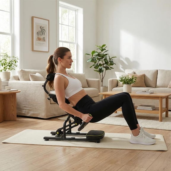 Inversion Stretch Ab Trainer, 330 LBS Capacity, Ergonomic Spine Curves, Safe Inversion, Heavy Duty Metal, Back Muscle Relaxation, Pain Relief, Compact & Portable